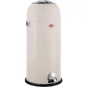 Wesco Kickmaster Maxi Prullenbak | Pedaalemmer | 40 Liter | Metaal - Mat zand | Vuilnisbak - Made in Germany