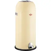 Wesco Kickmaster Maxi Prullenbak | Pedaalemmer | 40 Liter | Metaal - Amandel | Vuilnisbak - Made in Germany