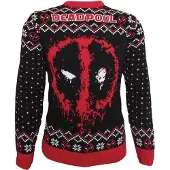 Deadpool - Disney Christmas jumper - - Spray - S tot M - voor Mannen - zwart-rood-wit | Maat S