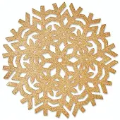 Unique living | placemat ice | rond | polyester | | Ø38cm