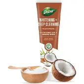 Dabur Tandpasta, whitening, met kokosnootolie en baking soda, , vegan, 100 ml