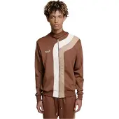 DEF Sweatvest beige / bruin / wit