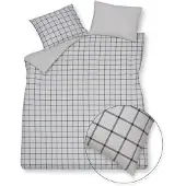 Vandyck Dekbedovertrek Flanel Dundee Blue Ink Flanel-240 x 200 / 220 cm | Lits-Jumeaux