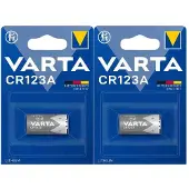 Varta 2x Lithium Batterijen Cylindrical Cr123a