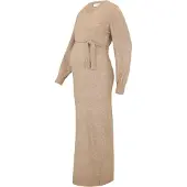 Mamalicious Gebreide jurk 'MLNEWANNE' beige