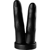 BUTTR Victory - dubbel vinger anaal dildo - zwart