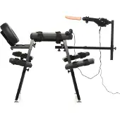 Master Series - Obedience Bench Met Seksmachine - Zwart