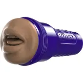 Fleshlight Boost Blow - mond masturbator - realistische mond - bruin