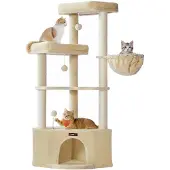 Feandrea Kattenboom met knusse schuilplek en brede ligplateaus, Zandbeige