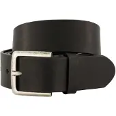 Lindenmann Leren riem zwart uni