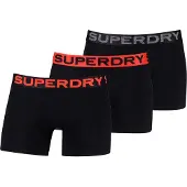 Superdry Boxershorts donkergrijs / kreeft / zwart