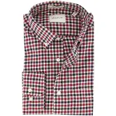 Gant Casual hemd lange mouw Rood Reg Twill Gingham Shirt 3250233/604