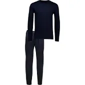 Schiesser 159633-800 Lange Blauwe Pyjama - Maat 56