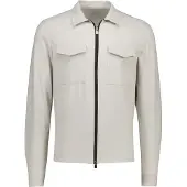 Born with Appetite overshirt met rits crème