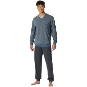 Schiesser Pyjama Long graphite 181162 52/L