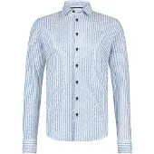 Blue industry overhemd blauw gestreept