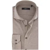 Desoto Luxury Tailored Fit Jersey overhemd Zandgrijs, Effen