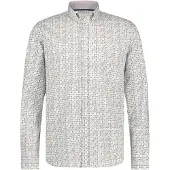 State of Art casual overhemd wijde fit wit roze geprint
