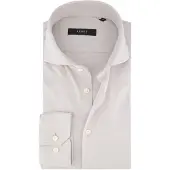 Desoto Luxury Tailored Fit Jersey overhemd beige, Effen