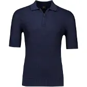 HUGO BOSS poloshirt Boss Orange donkerblauw met rits