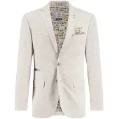 A Fish Named Fred colberts beige effen slim fit