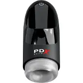 PDX Hydrogasm - oplaadbare draaiende masturbator (zwart)