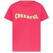 Cars Little T-shirt fuchsia Roze Meisjes Stretchkatoen Ronde hals Tekst - maat 98