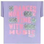 Cars Little T-shirt lila Paars Meisjes Stretchkatoen Ronde hals Printopdruk - maat 92