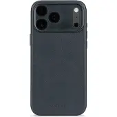 Decoded Leather Backcover MagSafe voor de Apple iPhone 17 Pro - Navy Shadow