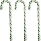 Kosta Boda Polka wandelstok 17 cm 3-pack Wit-groen
