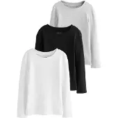 Next Shirt grijs gemêleerd / zwart / wit