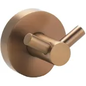 Sapho X-Round dubbele haak koper geborsteld