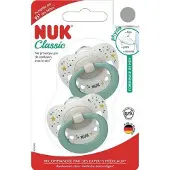 Nuk Classic | siliconen fopspenen | 2st. set | 0-6 maanden