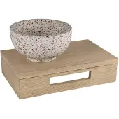Differnz Wastafelblad Hout 40x25x10cm Eiken