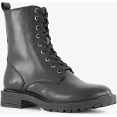 Harper leren dames veterboots zwart maat 39