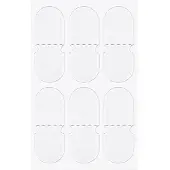 INF Onzichtbare oorstickers, oortape - 10 vellen