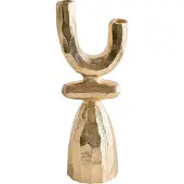 Beliani KRADENIK - Kandelaar - Goud - 33 cm - Aluminium