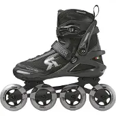 Roces pic tif 80 black-grey inline skate heren -