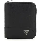 GUESS portemonnee Torino Zip Around Wallet Black zwart