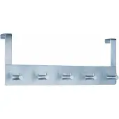 Alco deurgarderobe zilver 5 haken
