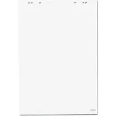 Herlitz flip-overblok, blanco, 6-voudig geperforeerd, B 650 x H 980 mm, papier, wit, 5 stuks van elk 20 vellen