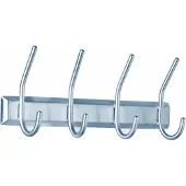 Alco Kapstoklijst 2841 2841 Aantal haken: 4 (b x h x d) 31.5 x 13 x 7 cm RVS Zilver 1 stuk(s)