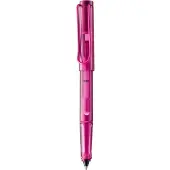 Lamy Ballon Rollerbal 311 | Transparant roze | Ergonomische grip | Gepoedercoate metalen clip | Rollerballpatroon B