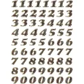 Herma Nummeretiketten 4193 Klevend Goud 8 mm 1 Vellen à 72 Etiketten