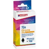 Edding Tintenpatroon 18-720, compatibel met Epson 604XL, zwart