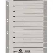 Leitz Scheidingsbladen 1652 karton a4 230gr grijs