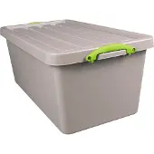 Really Useful Box Recycled opbergdoos 82 l, nestbaar, grijs 3 stuks