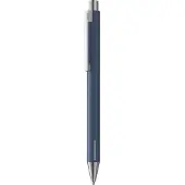 Lamy econ balpen 240 – elegante balpen van roestvrij staal in mat indigo met kenmerkende gebogen clip – inclusief M 16 grote vulling in zwart, schrijfdikte M