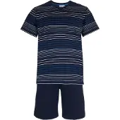 Pastunette Shortama - Katoen - Donkerblauw - Gestreept - Maat L