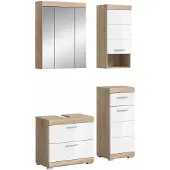 Furnilux Lambada badkamercombinatie wit hoogglans MDF TZ wit NB - 37x112x191cm
